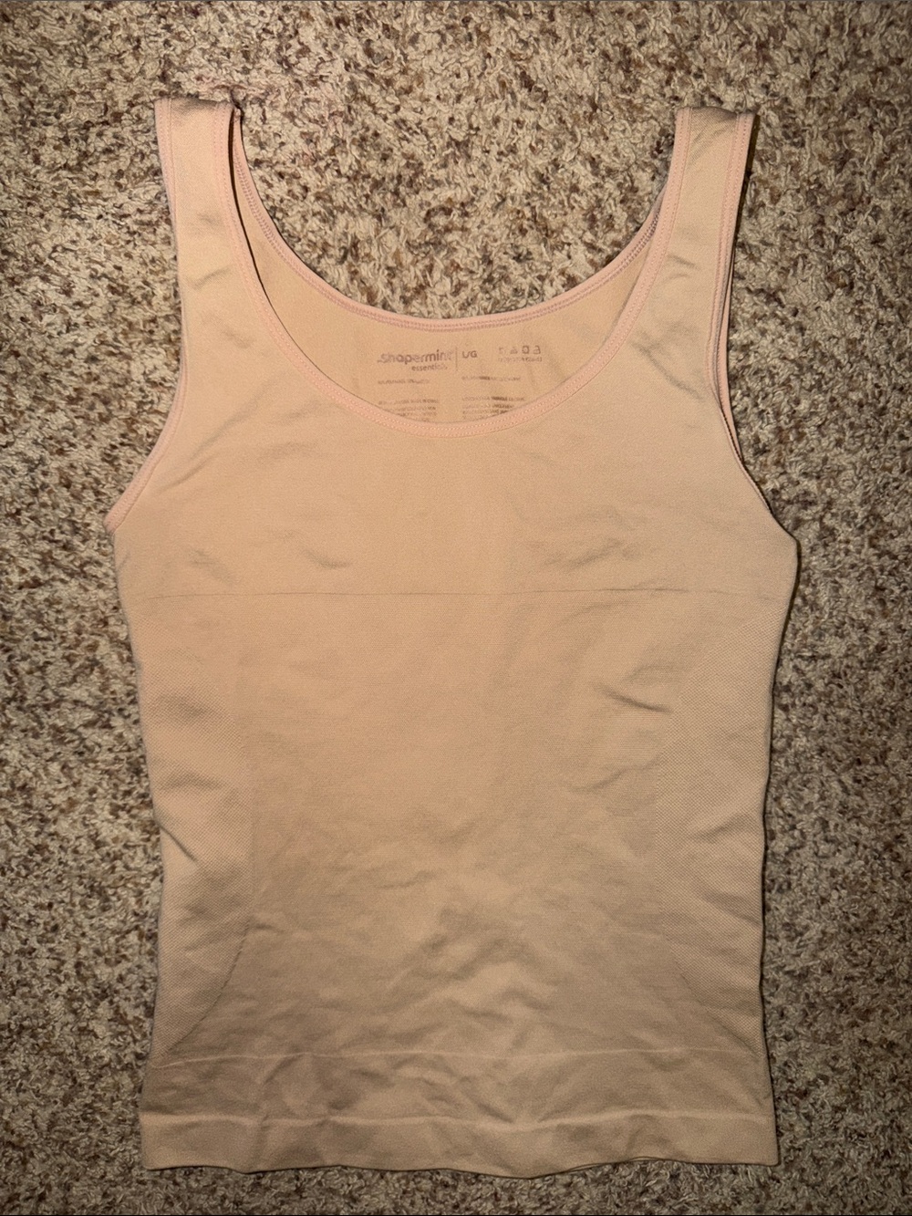 Shapermint Women’s large nude tan compression Seamless Scoop Tank